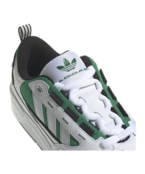 adidas schuhe weiß herren tragen grün|adidas Originals – ADI2000 – Sneaker in Weiß/Grün.